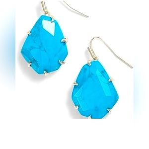 Kendra Scott turquoise blue and silver earrings. No longer have packaging.